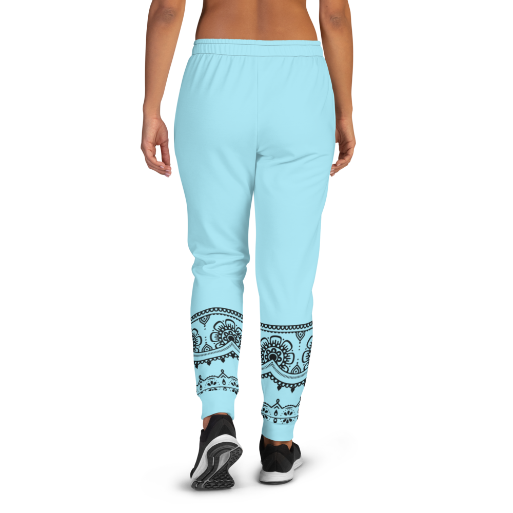 Ankle Grip Henna Joggers - Blue