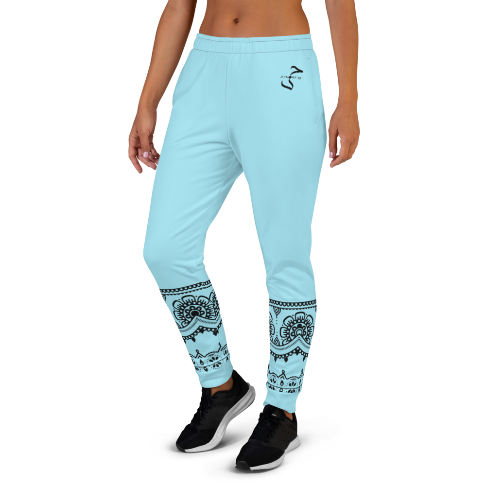 Ankle Grip Henna Joggers - Blue
