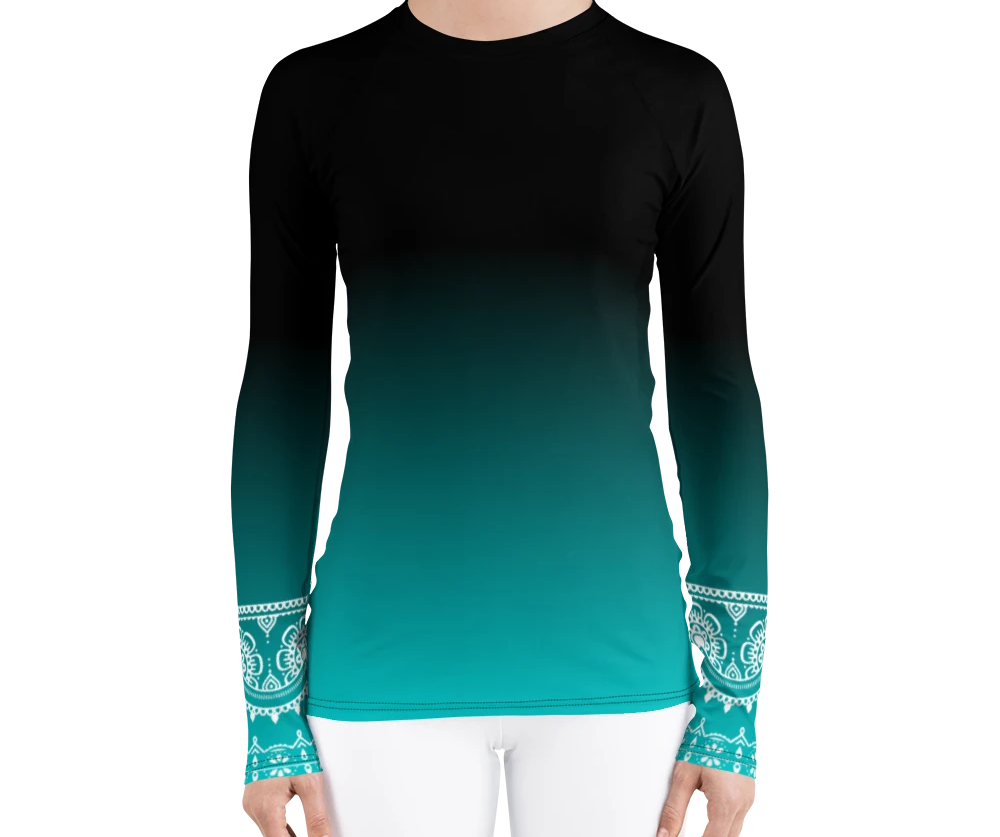 Aqua Transition Fitted top
