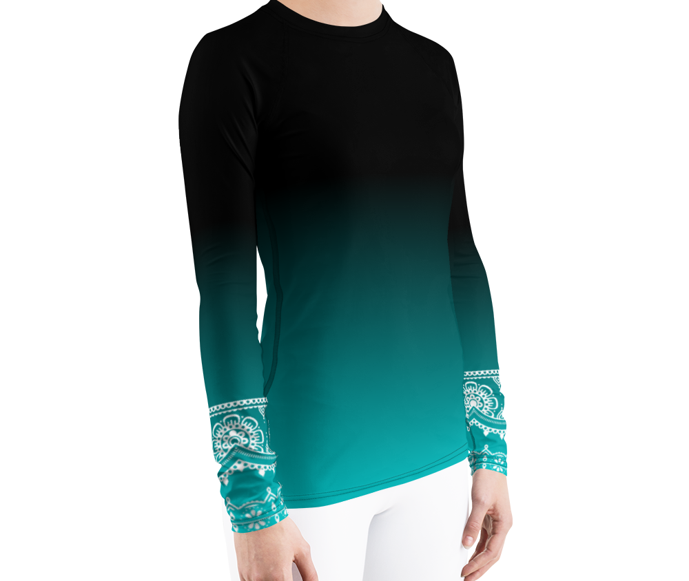 Aqua Transition Fitted top